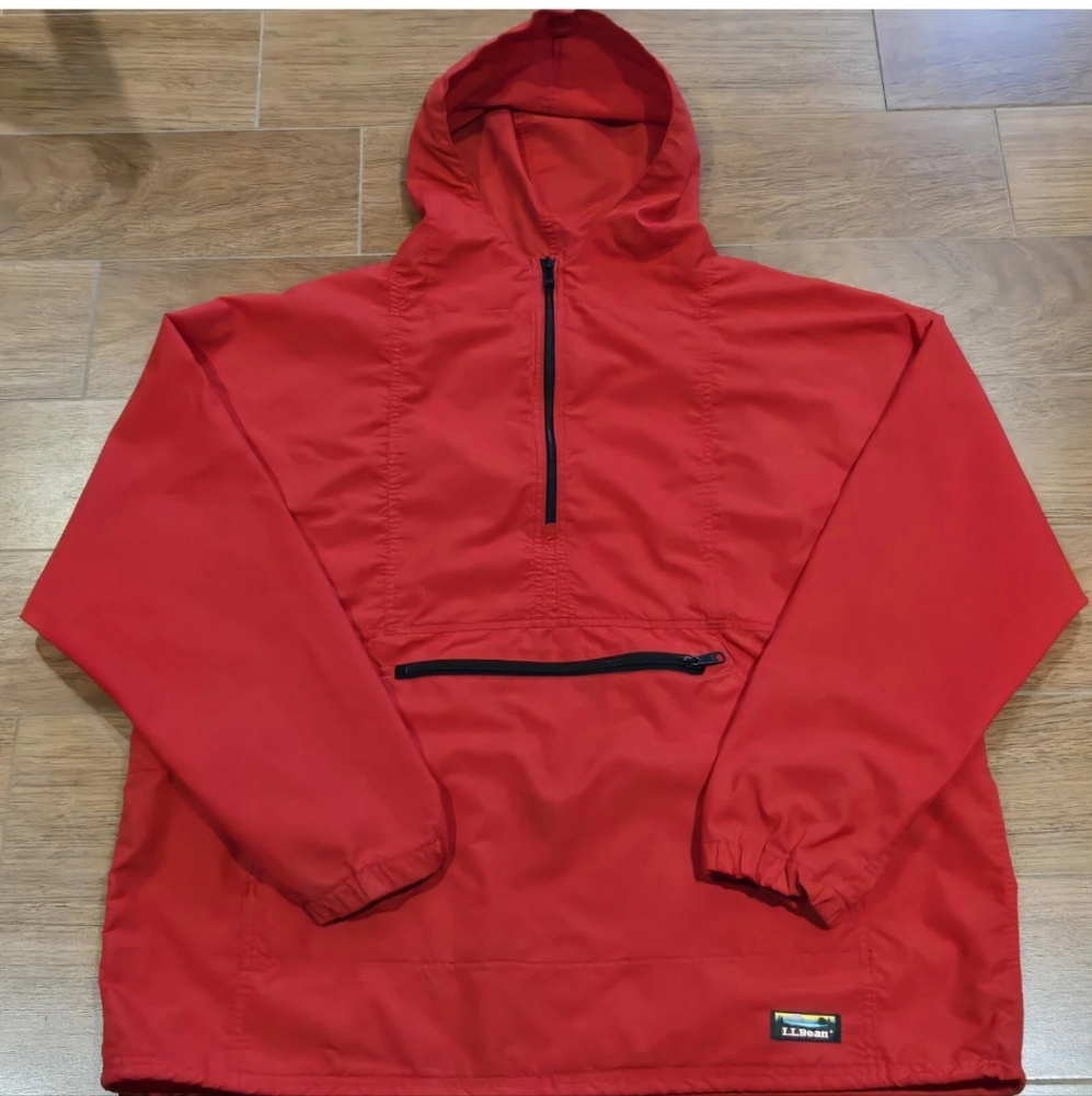 L.L. Bean Red Hooded Jacket